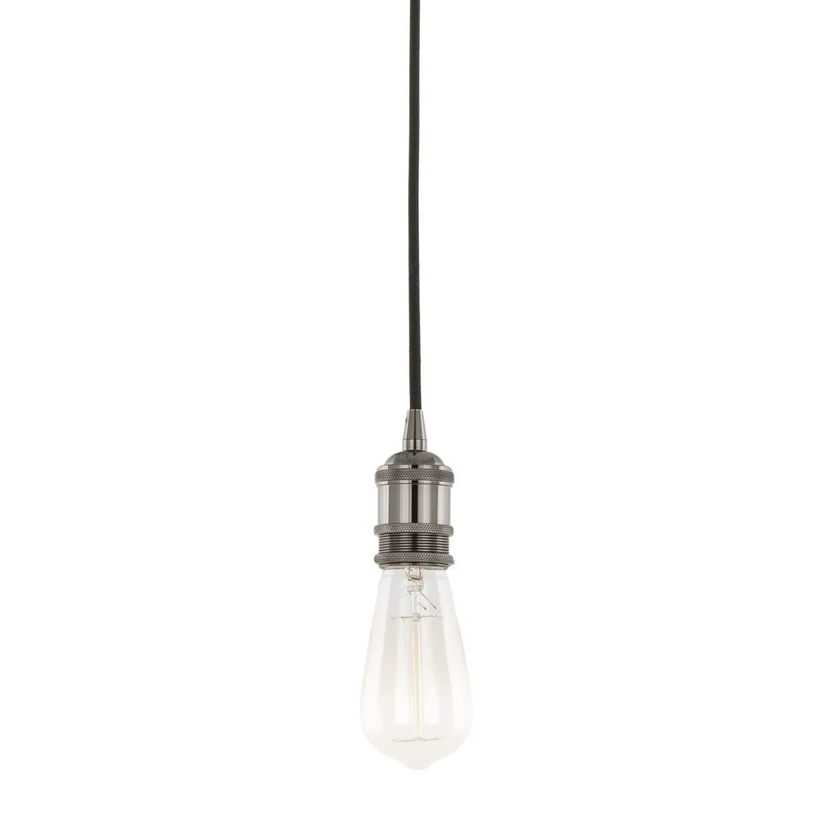 Classo, nowoczesna oprawka wisząca, czarna, E27, DS-M-034 SHINY BLACK